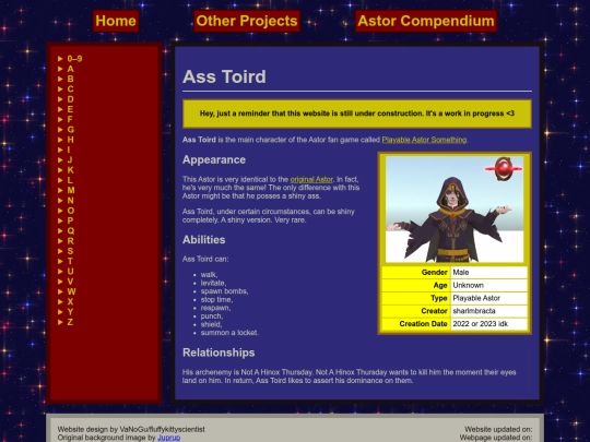 astor-compendium/ass-toird screenshot
