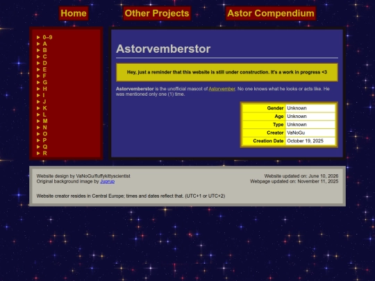 astor-compendium/astorvemberstor screenshot