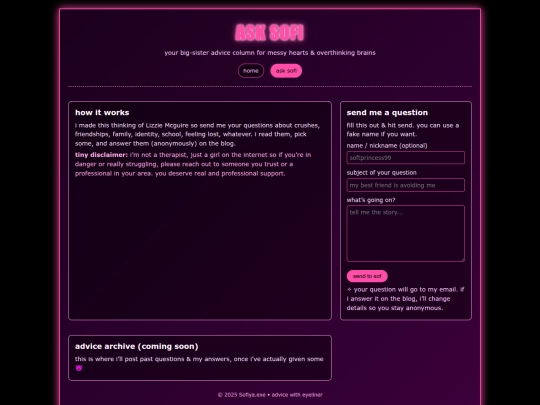 advice screenshot