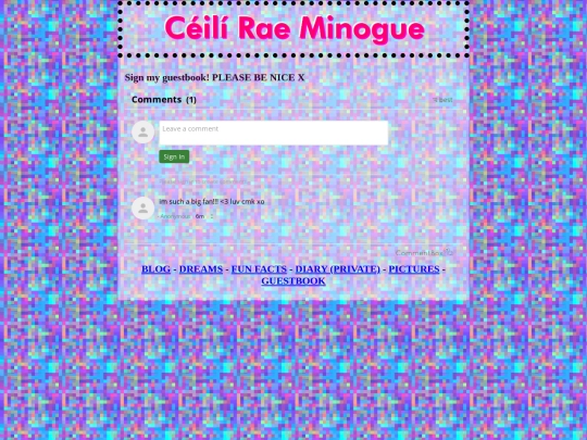 guestbook screenshot