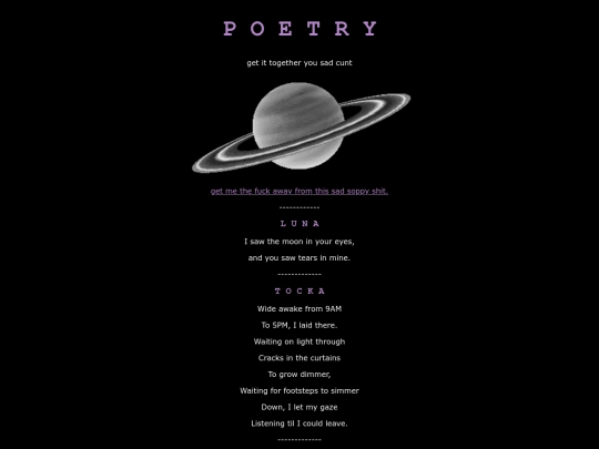 poetry screenshot