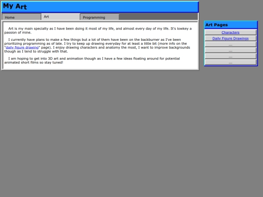 Art/Art-Homepage screenshot