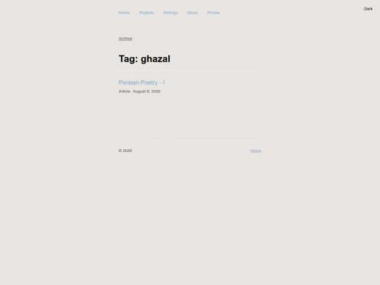 tags/ghazal screenshot