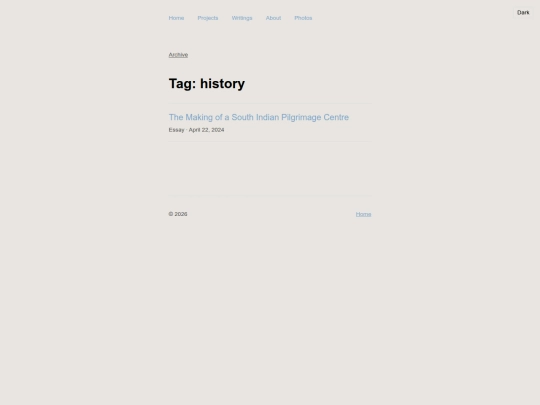 tags/history screenshot