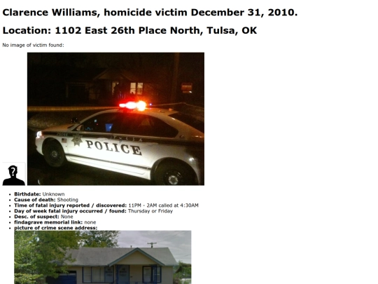unsolvedforgotten/clarencewilliams screenshot