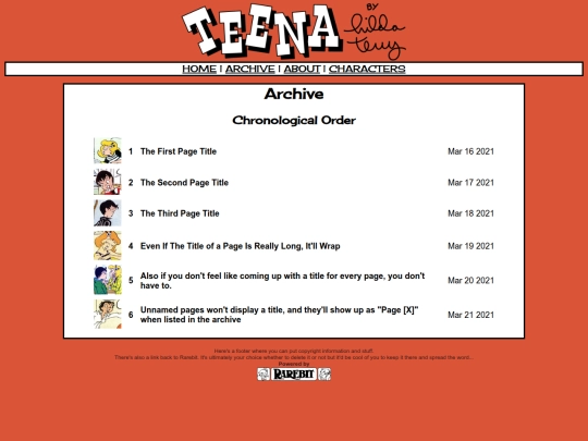 archive screenshot