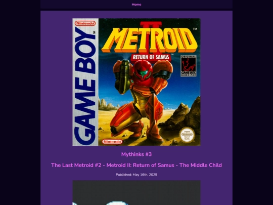 Mythinks/The Last Metroid/metroidIIreturnofsamus screenshot