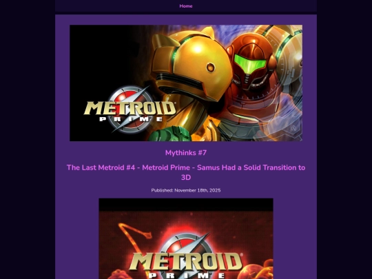 Mythinks/The Last Metroid/metroidprime screenshot