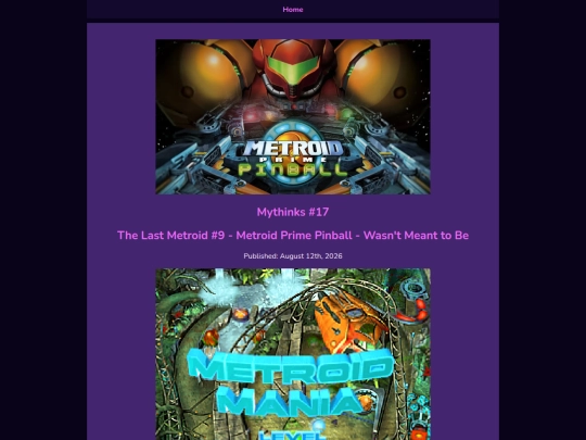 Mythinks/The Last Metroid/metroidprimepinball screenshot