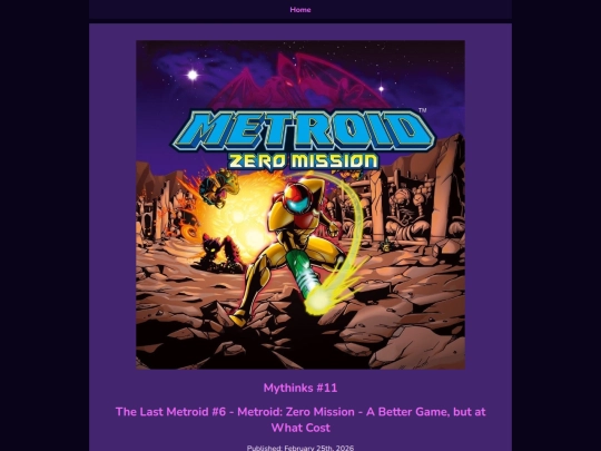 Mythinks/The Last Metroid/metroidzeromission screenshot