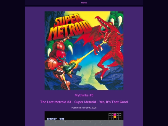 Mythinks/The Last Metroid/supermetroid screenshot