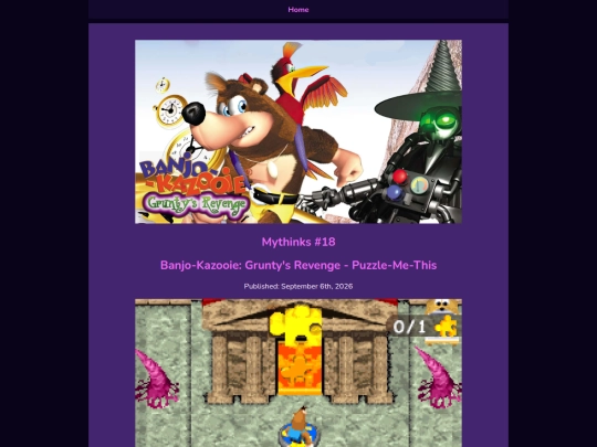 Mythinks/The Main Stream/BanjoKazooieGruntysRevenge screenshot