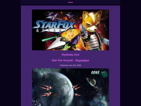 Mythinks/The Main Stream/StarFoxAssault screenshot