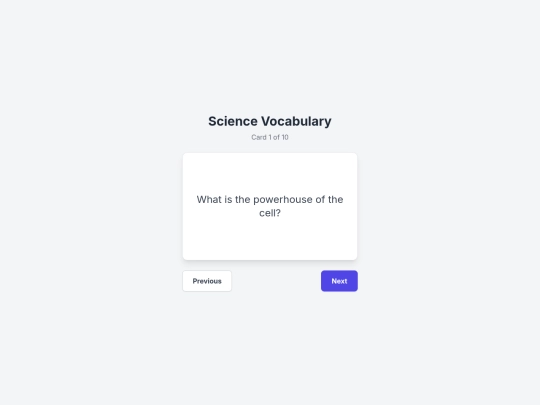 myflashcards screenshot