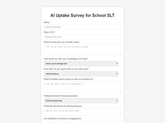 sltsurvey screenshot