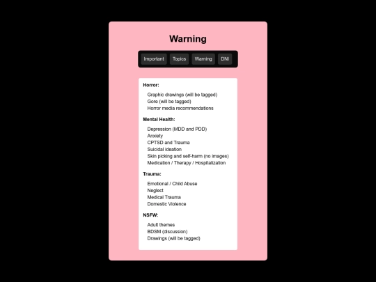 warning screenshot