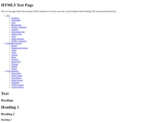 test screenshot