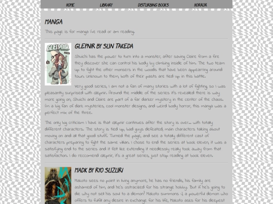 Library/Manga screenshot