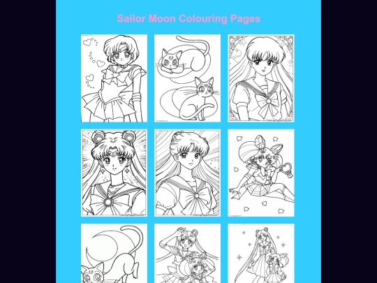 littlespace/colouring-book/sailor-moon screenshot