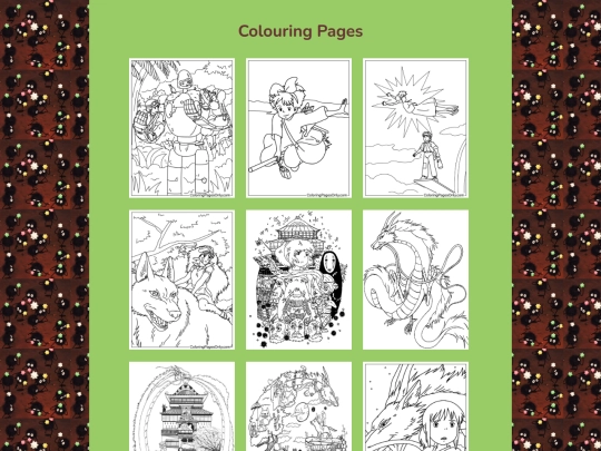 littlespace/colouring-book/studio-ghibli screenshot