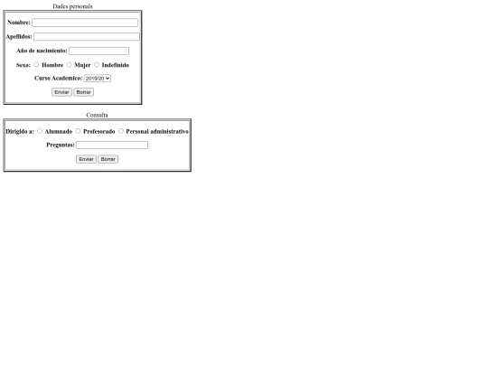 formularis screenshot