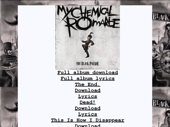 album files/theblackparade screenshot