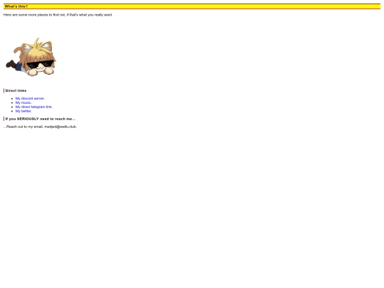 links screenshot