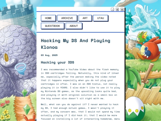 legacy/posts/2025-08-03-Hacking-My-DS-And-Playing-Klonoa screenshot