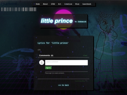 utau/songs/2VirtualVoices2/3littleprince screenshot