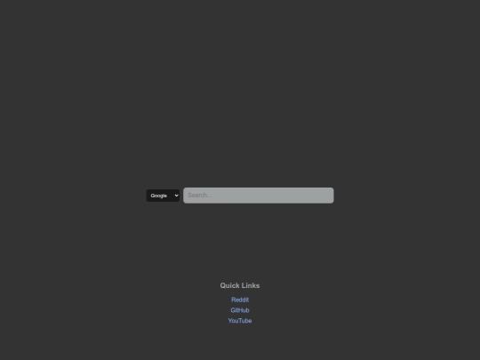 Startpage screenshot