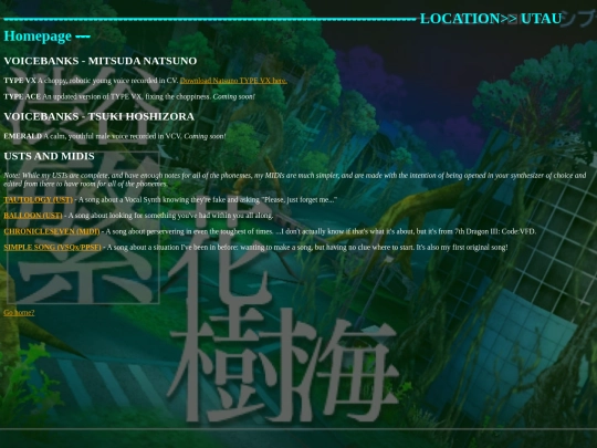 utaupage screenshot