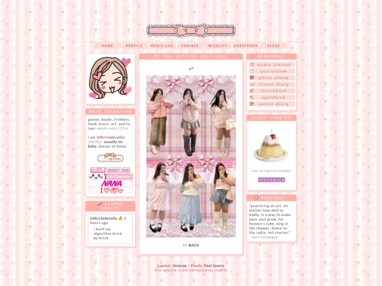profile/my-outfits screenshot