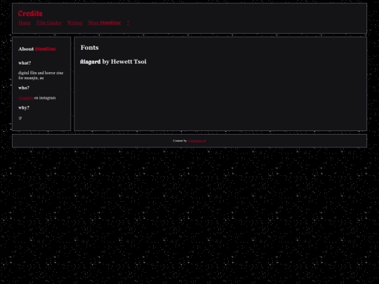 bloodline44/credits screenshot