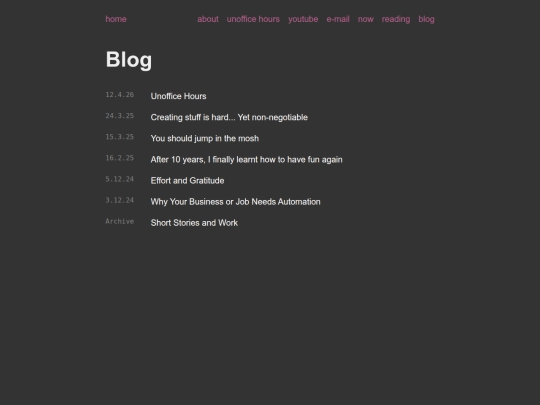 blog screenshot