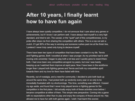 posts/After 10 years, I finally learnt how to have fun again screenshot