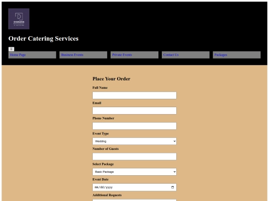 Order screenshot