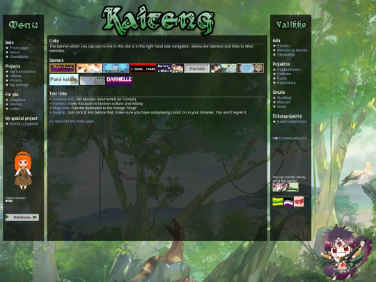 links screenshot