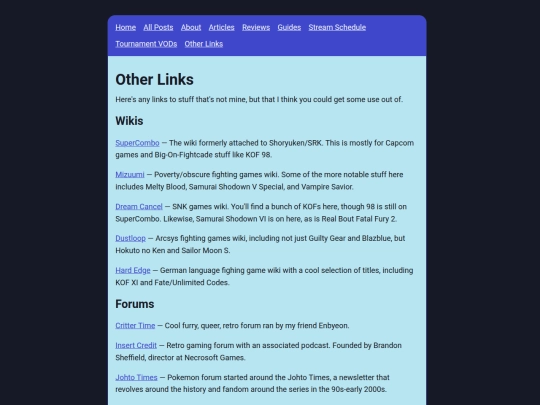 info/Other_Links screenshot