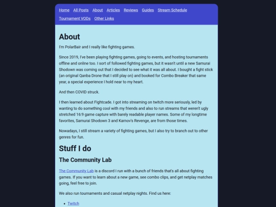 info/about screenshot
