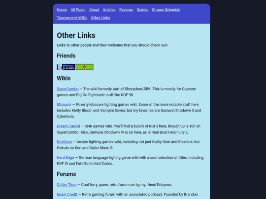 info/other_links screenshot