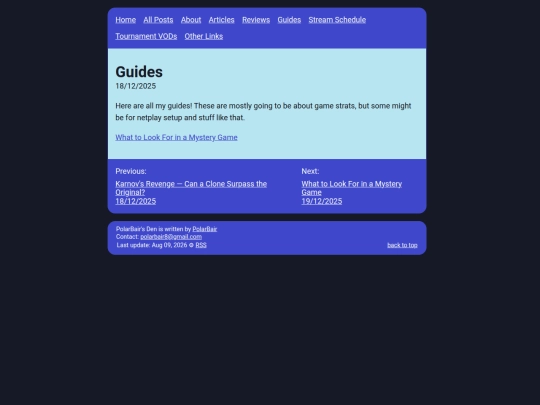 posts/guides screenshot