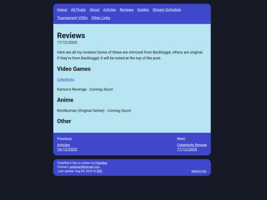 posts/reviews screenshot