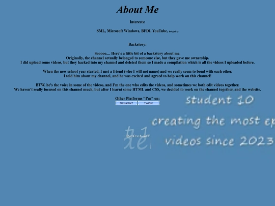 info screenshot