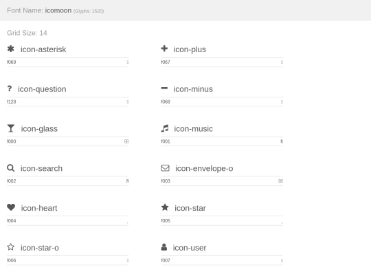 fonts/iconmoon/demo screenshot