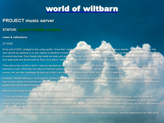 projectpages/musicserver screenshot
