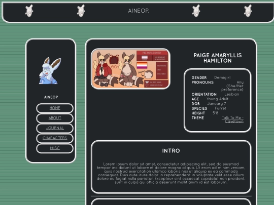 characters/paige screenshot
