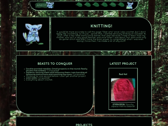 interests/knitting screenshot