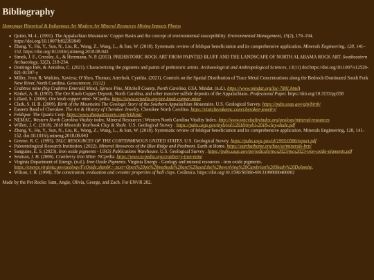 bibliography screenshot