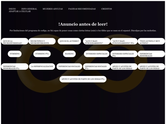 info screenshot