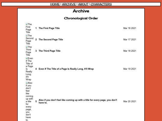 archive screenshot